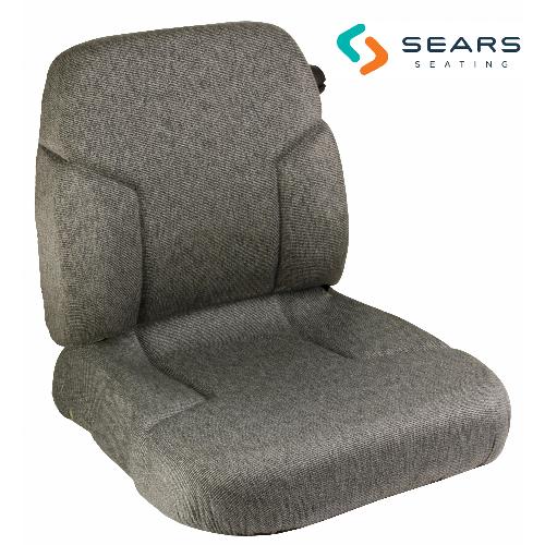 Cushion Set, Gray Fabric, Genuine Sears w/ Lumbar – (2 pc.)