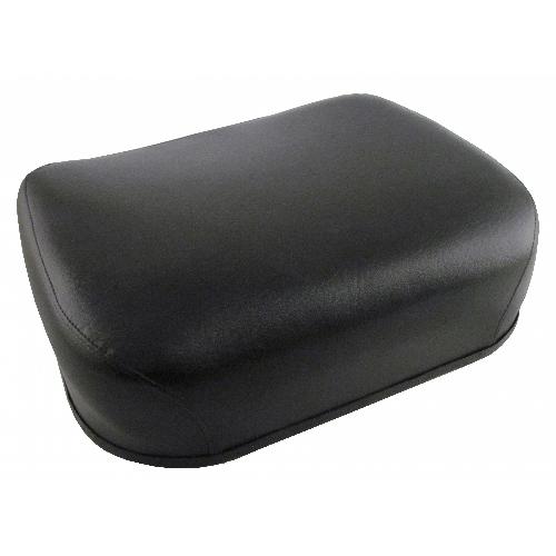 Seat Cushion, Black Vinyl, Deluxe Style
