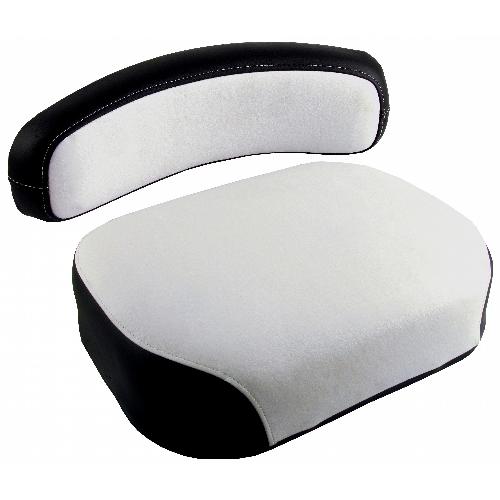 Cushion Set, Black & White Vinyl, Deluxe Style w/ Metal Core – (2 pc.)