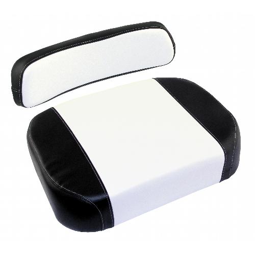 Cushion Set, Black & White Vinyl – (2 pc.)