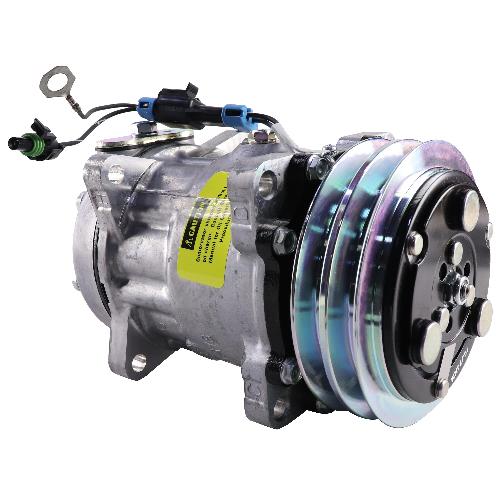 Genuine Sanden SD7H15 Compressor, w/ 2 Groove Clutch – New