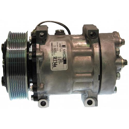 Genuine Sanden SD7H15 Compressor, w/ 8 Groove Clutch – New