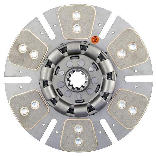 12" Transmission Disc, 6 Pad, w/ 1-1/2" 10 Spline Hub - Reman