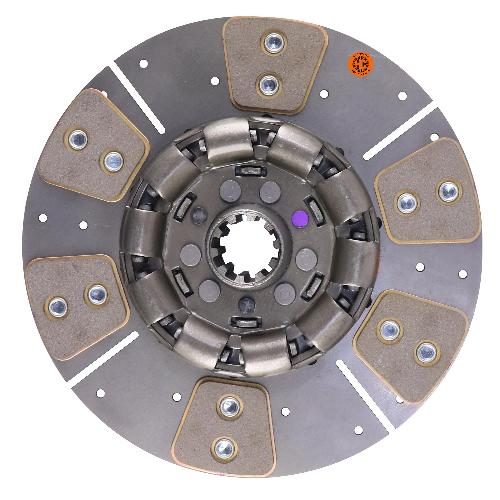 11" Transmission Disc, 6 Pad, w/ 1-1/2" 10 Spline Hub - Reman