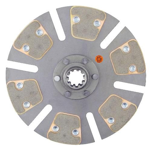 10" Transmission Disc, 6 Pad, w/ 1-1/4" 10 Spline Hub - New