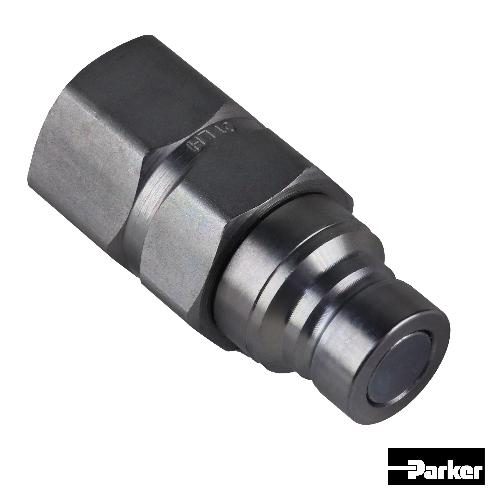 Parker Flat Face Hydraulic Breakaway Coupler, Non-Spill, Male, Genuine OEM Style