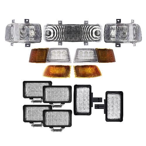 Complete LED Light Kit for Case IH Magnum Tractors w/ Vertical Mid-Body Lights