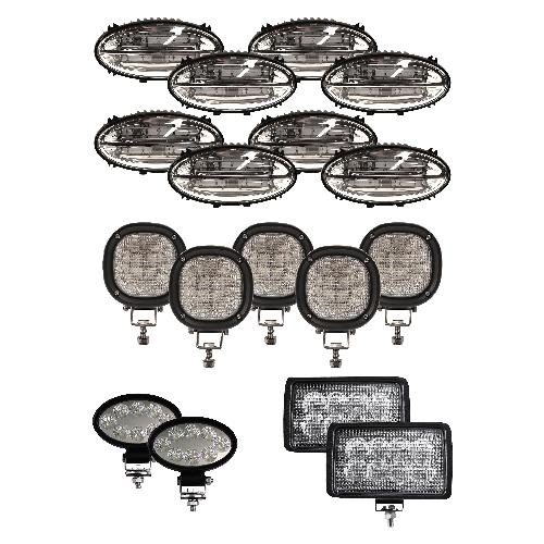 LED Flood Beam Light Kit for CIH Combines - (Pkg. of 17)