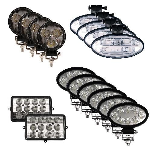 LED Flood Beam Light Kit for John Deere Combines - (Pkg. of 16)