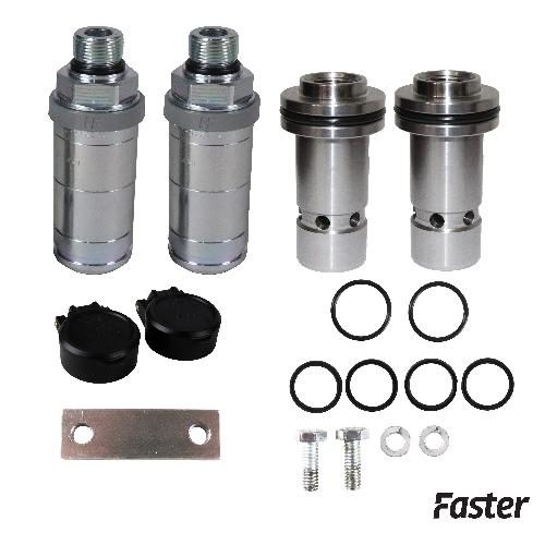 Faster Hydraulic Coupler Kit, Push-Pull, Male, Genuine OEM Style