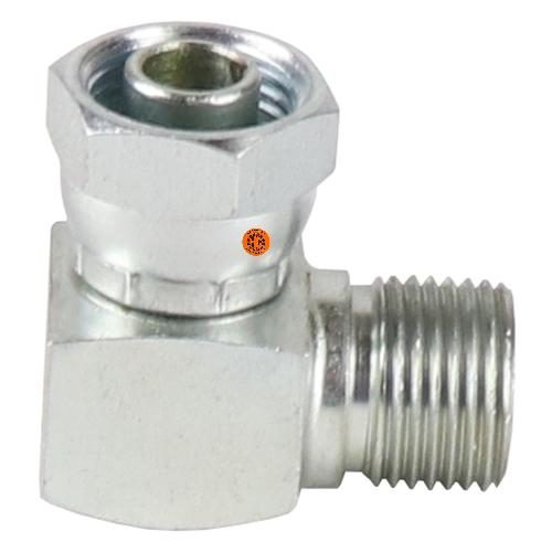 Female to Male O-Ring Adapter, #8 (3/4"), 90 Degree