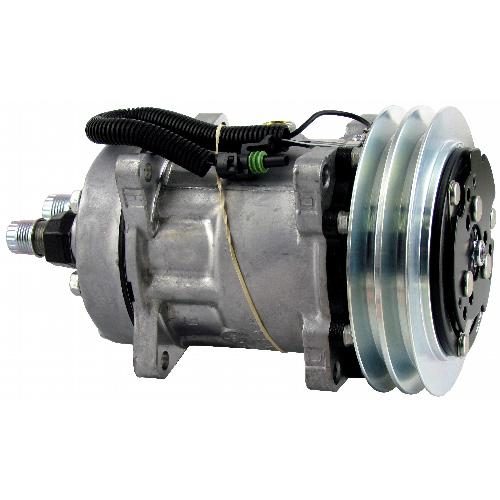 Genuine Sanden SD7H15, FLX7 Compressor, w/ 2 Groove Clutch - New