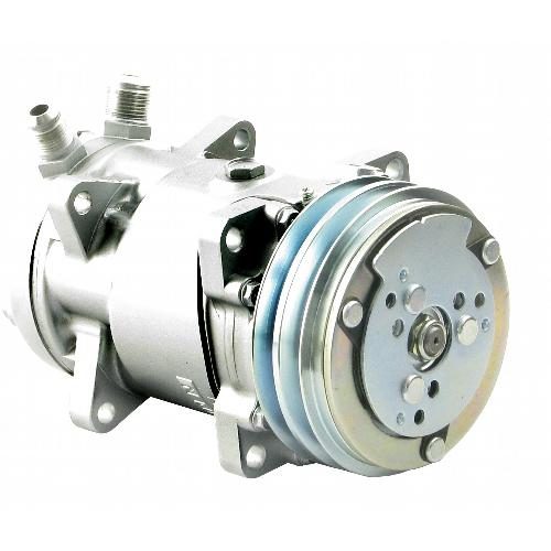 Sanden SD510HD Compressor, w/ 2 Groove Clutch - New