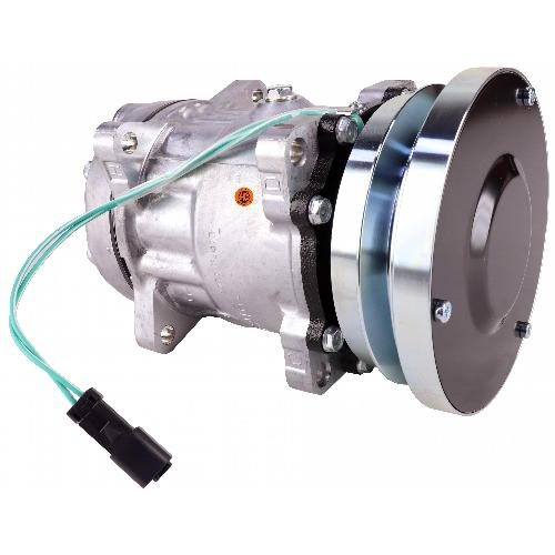Genuine Sanden SD7H15SHD Compressor, w/ 1 Groove Clutch - New