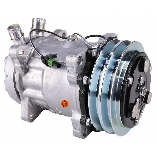 Genuine Sanden SD7H15HD Compressor, w/ 2 Groove Clutch - New