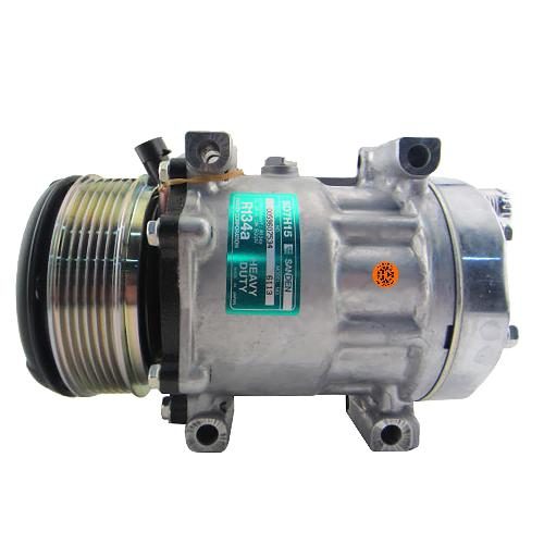 Sanden SD7H15 Compressor, w/ 6 Groove Clutch - New