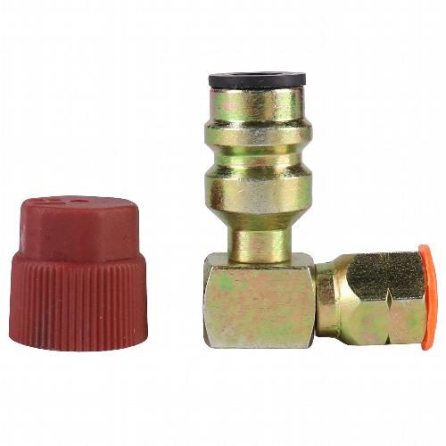 88488k90_1_xl.jpg 3/16" to R134A Adapter, High Side, 90 Degree