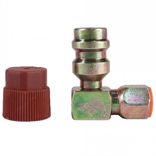 88490k90_1_xl.jpg 1/4" to R134A Adapter, High Side, 90 Degree