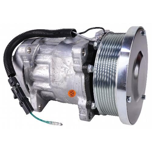 Genuine Sanden SD7H15SHD, FLX7 Compressor, w/ 8 Groove Clutch - New