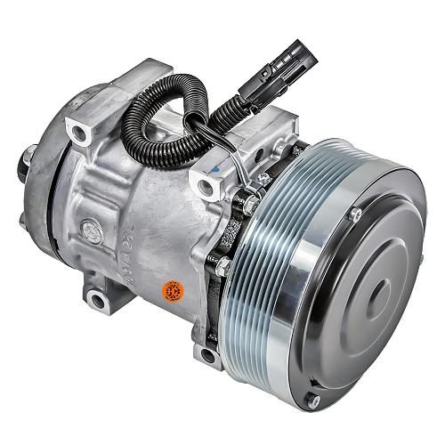 Genuine Sanden SD7H15 Compressor, w/ 8 Groove Clutch - New