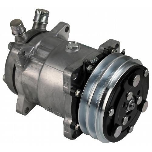 Genuine Sanden SD5H14 Compressor, w/ 2 Groove Clutch - New