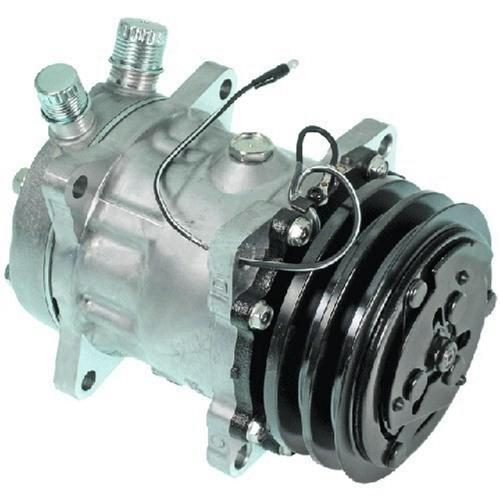 Genuine Sanden SD7H13 Compressor, w/ 2 Groove Clutch - New