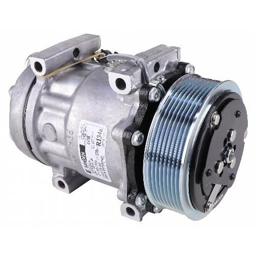 Genuine Sanden SD7H15HD Compressor, w/ 8 Groove Clutch, SJ Cylinder Head - New