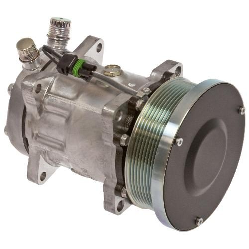 Genuine Sanden SD7H15 Compressor, w/ 8 Groove Clutch - New