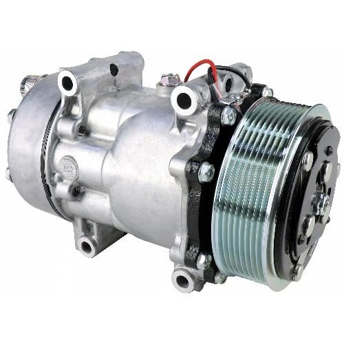 Genuine Sanden SD7H15 Compressor, w/ 8 Groove Clutch - New