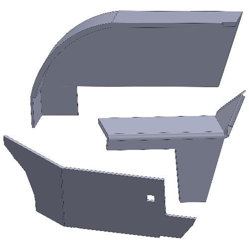 Cab Kit, Embassy Gray Vinyl
