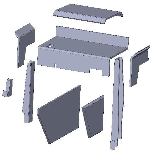 Cab Kit, Berkshire Gray Vinyl