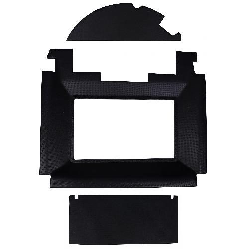 Main Headliner, Black Vinyl w/ Formed Plastic