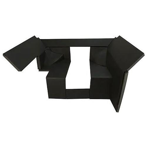 EZ Cab Kit, Black Vinyl w/ Formed Plastic, 7" Wide Seat Base