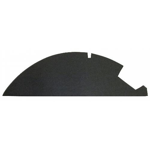 Front Headliner Piece, Black Vinyl w/ Plastic Back