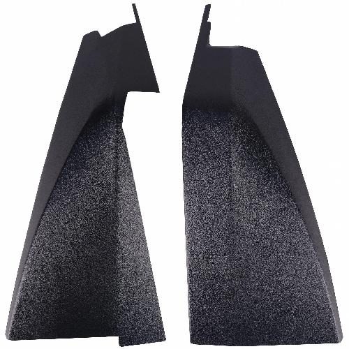 Kick Panel Set, Black Plastic