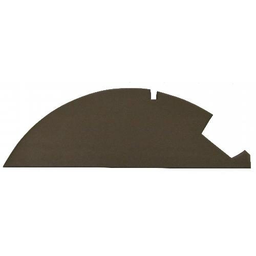 Front Headliner Piece, Brindle Brown Vinyl w/ Plastic Back