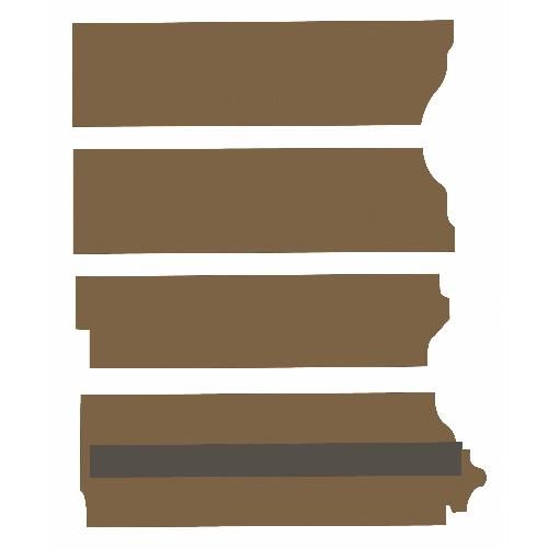 Post Kit, Brindle Brown