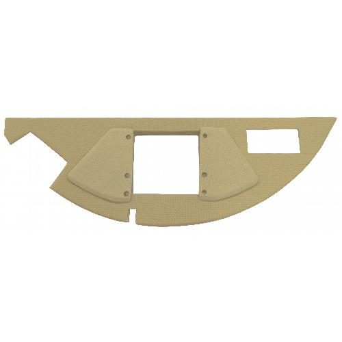 Front Headliner Piece, Sailcloth Tan Vinyl w/ Plastic Back