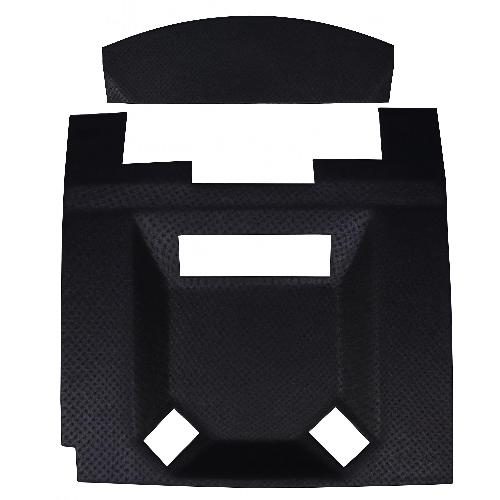 Main Headliner, Black Tan Vinyl w/ Formed Plastic