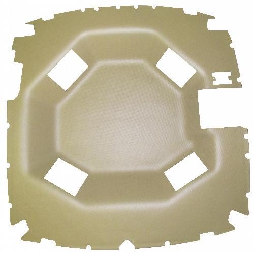 Headliner, Sailcloth Tan Vinyl w/ Formed Plastic