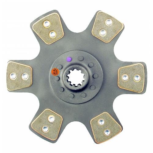 12" Transmission Disc, 6 Pad, w/ 1-1/2" 10 Spline Hub - Reman
