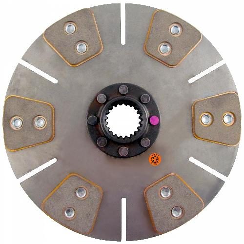 11" Transmission Disc, 6 Pad, w/ 1-9/16" 20 Spline Hub - Reman