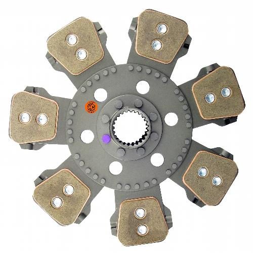 14" Transmission Disc, 7 Pad, w/ 2" 24 Spline Hub - Reman