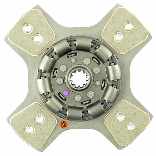 12" Transmission Disc, 4 Pad, w/ 1-1/4" 10 Spline Hub - Reman
