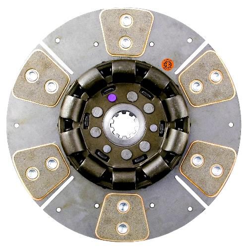 11" Transmission Disc, 6 Pad, w/ 1-1/4" 10 Spline Hub - New
