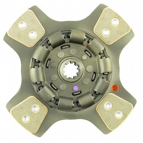 11" Transmission Disc, 4 Pad, w/ 1-1/4" 10 Spline Hub - New