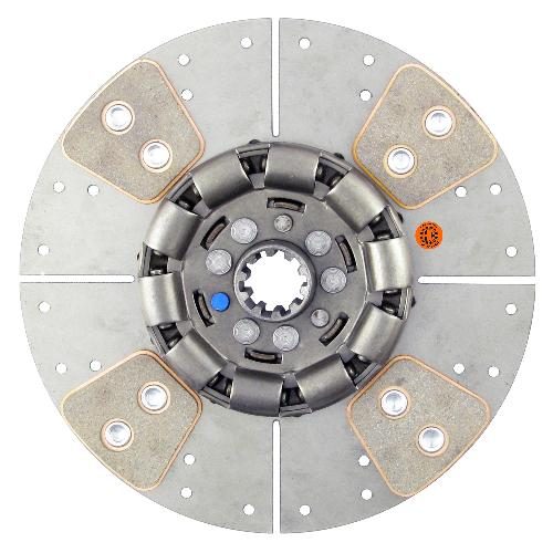 10" Transmission Disc, 4 Pad, w/ 1-1/4" 10 Spline Hub - Reman