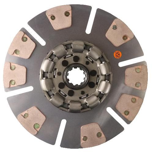 14" Transmission Disc, 8 Pad, w/ 1-3/4" 10 Spline Hub - New