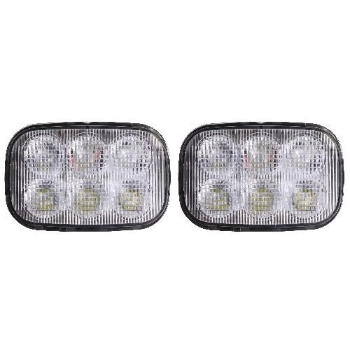 Industrial LED Headlight Set for Case New Holland Skid Steer, 2400 Lumens - (Pkg. of 2)
