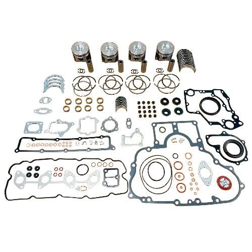 Major Overhaul Kit, Kubota V2607 Diesel, w/ Standard Piston &amp; Ring Kits